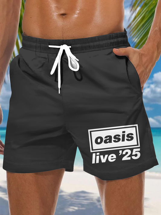 Men's Oasis Music Fans Print Pocket Shorts