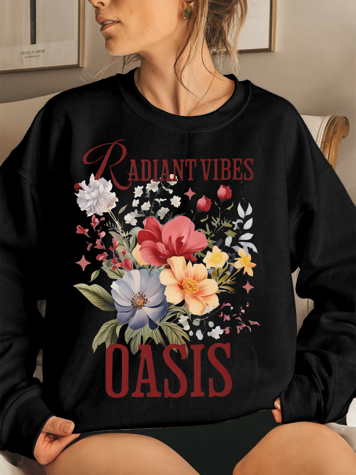Oasis 2025 Tour Printed Long Sleeve Casual Top