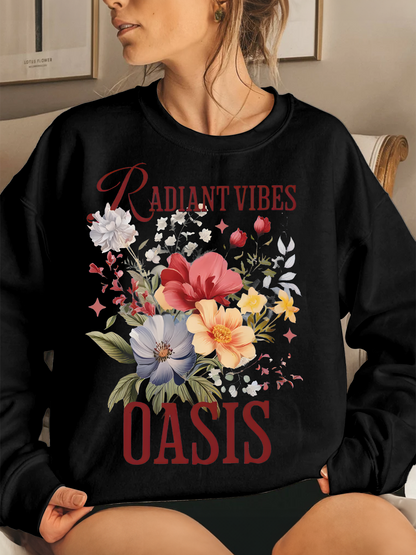 Oasis 2025 Tour Printed Long Sleeve Casual Top