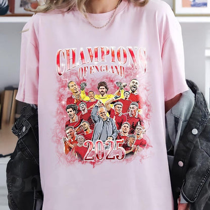 Vintage Liverpool 2025 Champions T-shirt