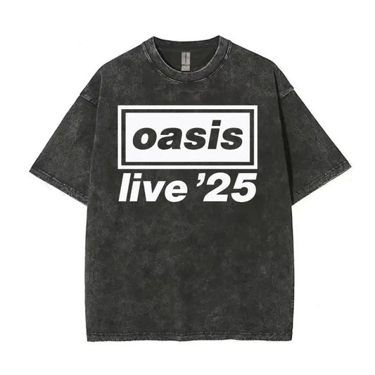 Oasis Live Tour 2025 Vintage Tee