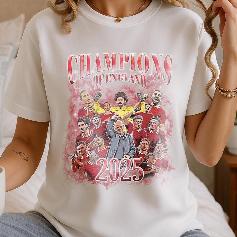 Vintage Liverpool 2025 Champions T-shirt