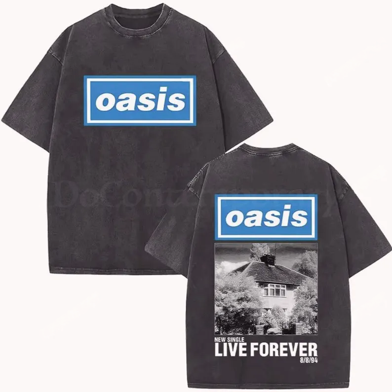 Oasis Live Tour 2025 Retro Tee