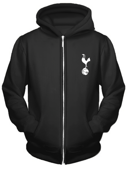 Unisex Tottenham Hotspur Football Fan Zippered Sweatshirt Jacket