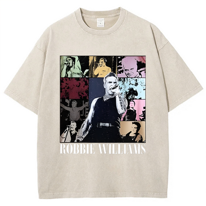 ロビー・ウィリアムズ ライブツアー 2025 レトロTシャツ