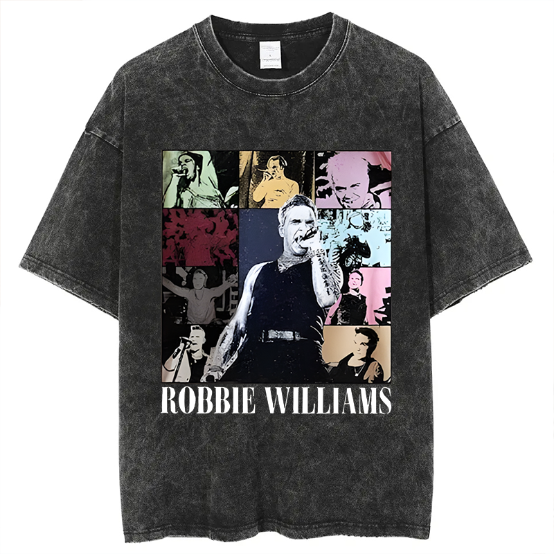 ロビー・ウィリアムズ ライブツアー 2025 レトロTシャツ
