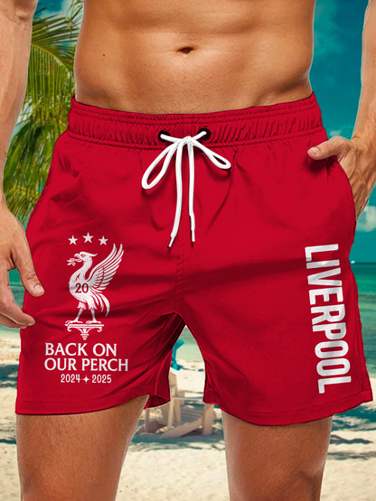 Liverpool Champions 2025 Men's Print Pocket Shorts