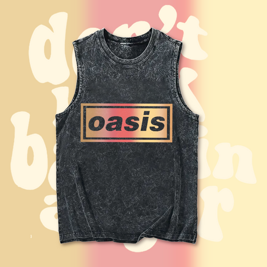 Oasis 2025 Tour Music Fans Printed Casual Tank Top