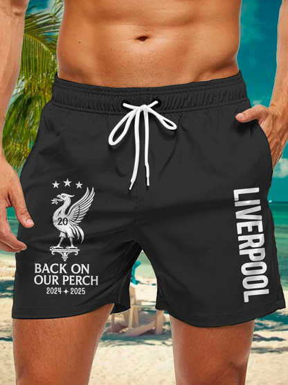 Liverpool Champions 2025 Men's Print Pocket Shorts