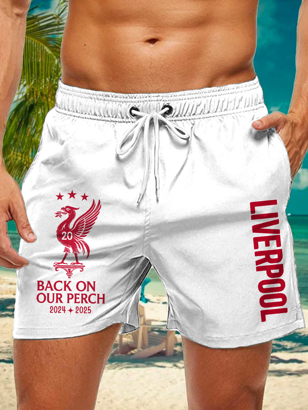 Liverpool Champions 2025 Men's Print Pocket Shorts