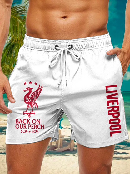 Liverpool Champions 2025 Men's Print Pocket Shorts
