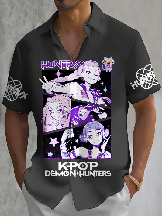 Kpop Demon Hunters Men's Short Sleeve Shirts
