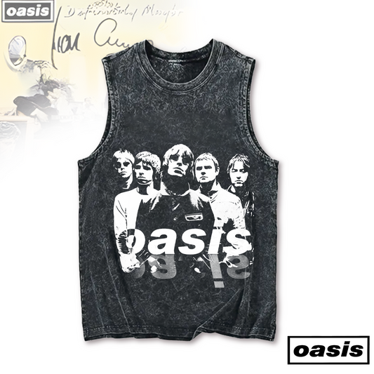 Oasis 2025 Tour Music Fans Printed Casual Tank Top