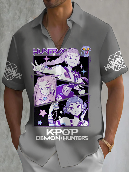 Kpop Demon Hunters Men's Short Sleeve Shirts