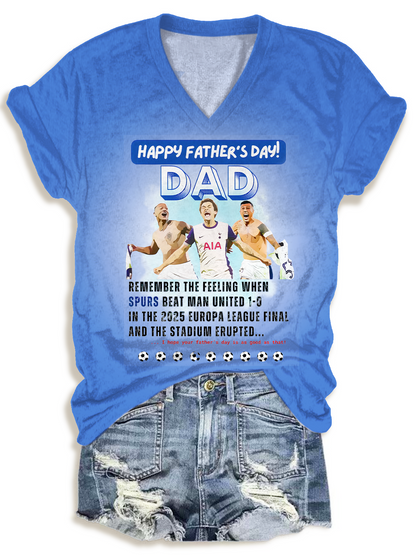 Father's Day Tottenham Hotspur Soccer Fans T-shirt