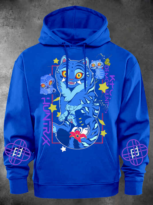 Unisex Demon Hunter Tiger Printed Classic Hoodie