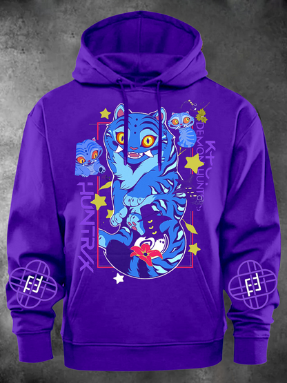 Unisex Demon Hunter Tiger Printed Classic Hoodie