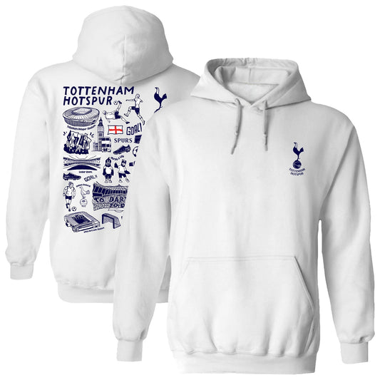 Unisex Tottenham Hotspur Long Sleeve Hooded Pocket Sweatshirt
