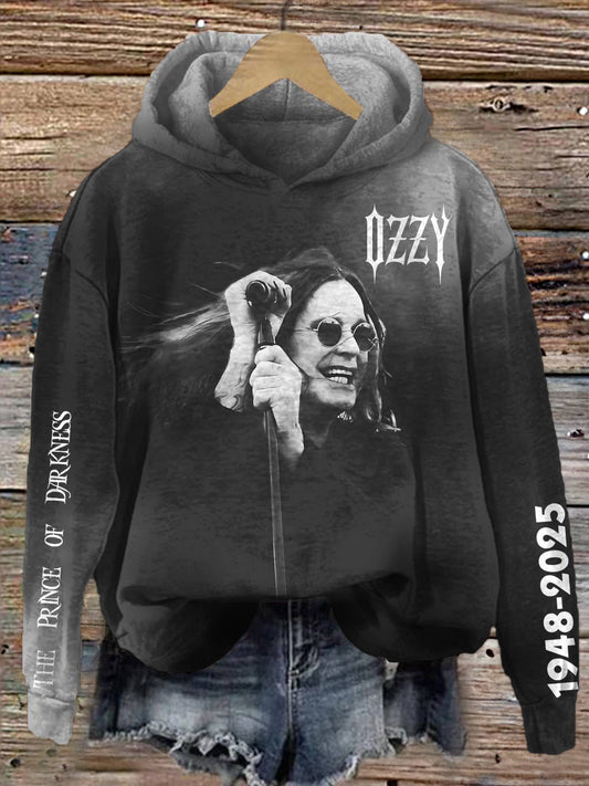 Ozzy Osbourne Long Sleeve Printed Hoodie