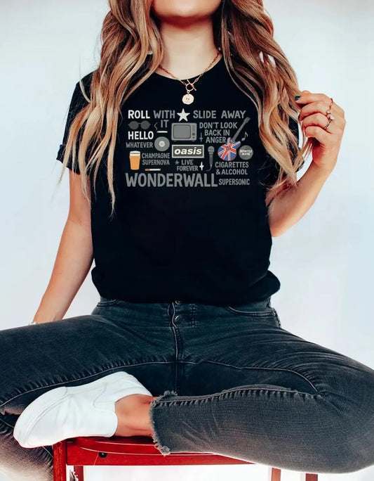 Oasis 2025 Tour Fans Unisex Cotton Tee