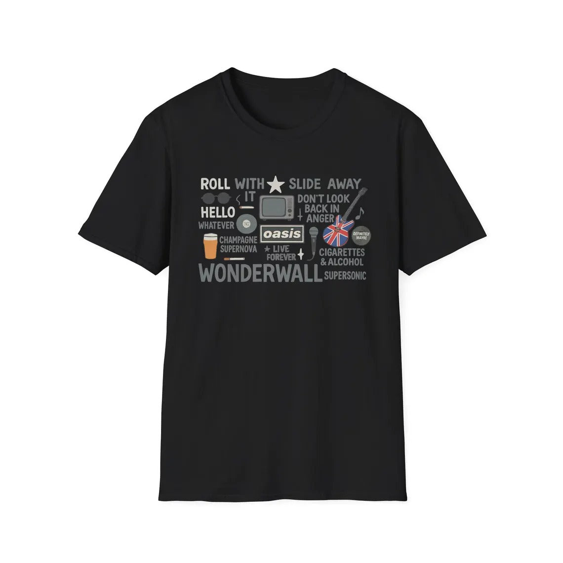 Oasis 2025 Tour Fans Unisex Cotton Tee