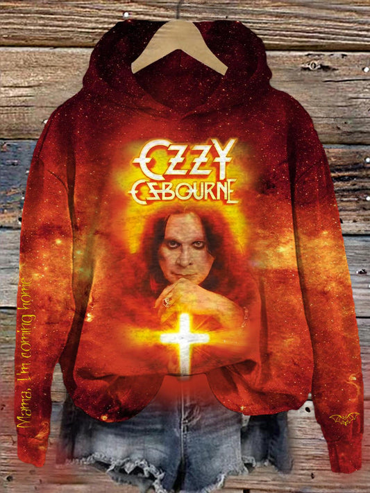 Ozzy Osbourne Art Long Sleeve Printed Hoodie