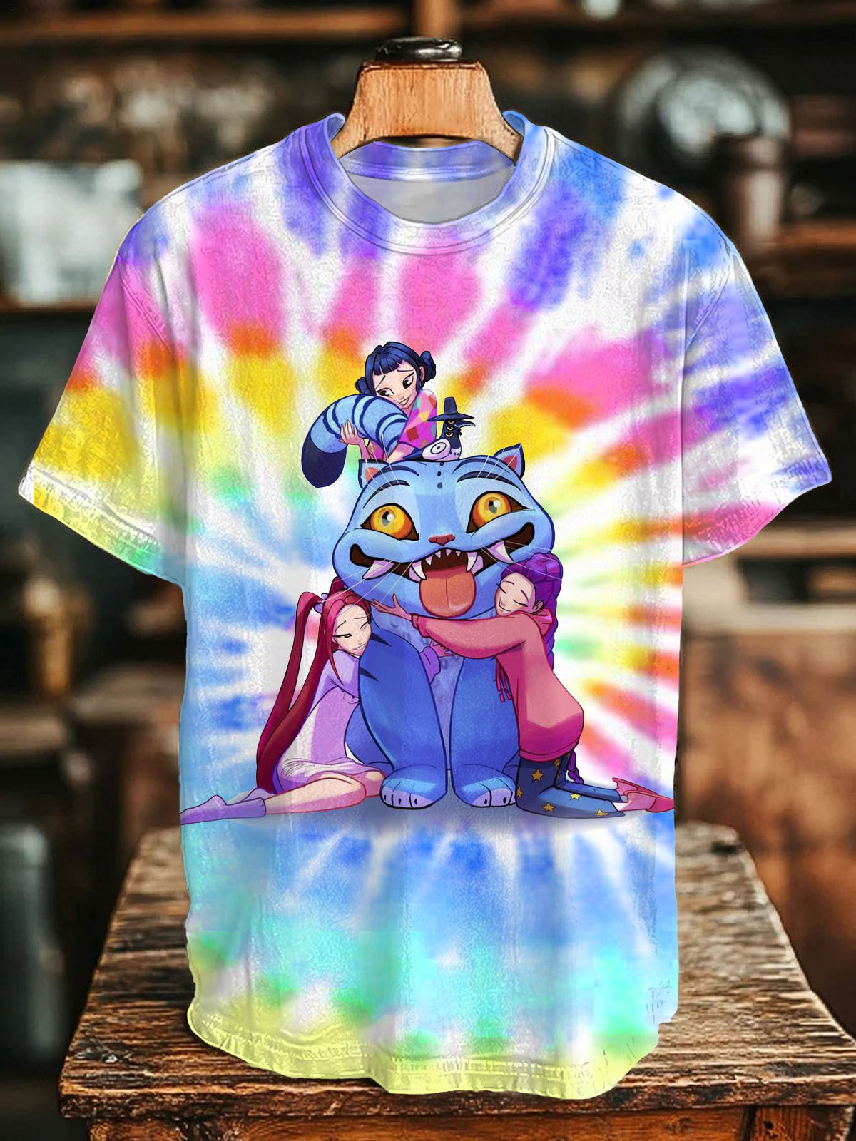 Demon Hunters Huntrix Print Crew Neck T-shirt