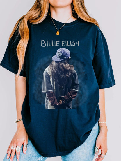 Billie Eilish Music Fan Unisex cotton crew neck T-shirt