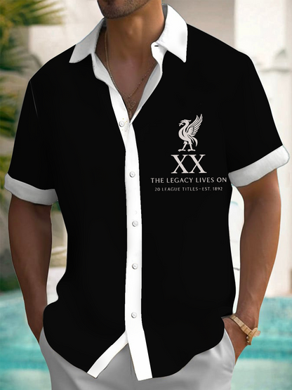 Liverpool Champions 2025 Football Fans Celebration Men's Short Sleeve Shirts