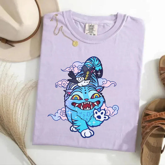 Demon Hunter Derpy Tiger Crew Neck T-shirt