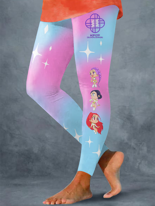 KPop Demon Hunters Print Leggings