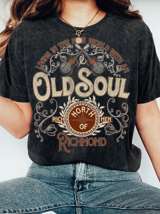 Old Soul Unisex Short Sleeve Washed T-Shirt