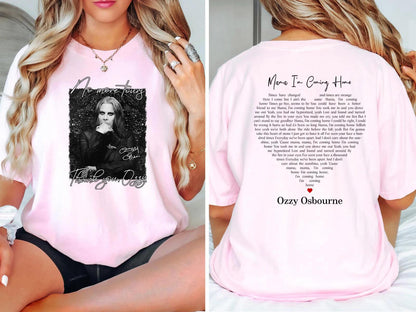 No More Tour Ozzy Osbourne Print Crew Neck T-shirt