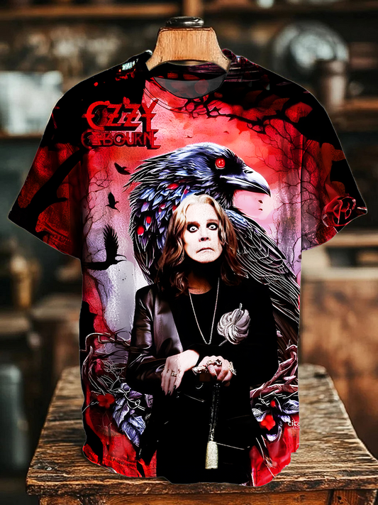 R.I.P. Ozzy Osbourne Tribute Crew Neck T-shirt