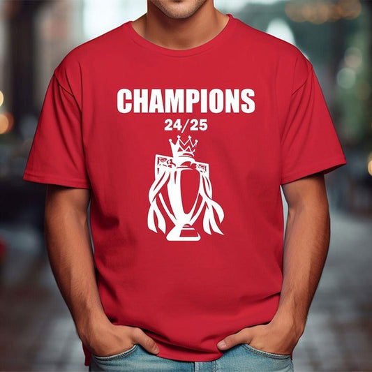 Liverpool Champions 2025 Crew Neck T-shirt