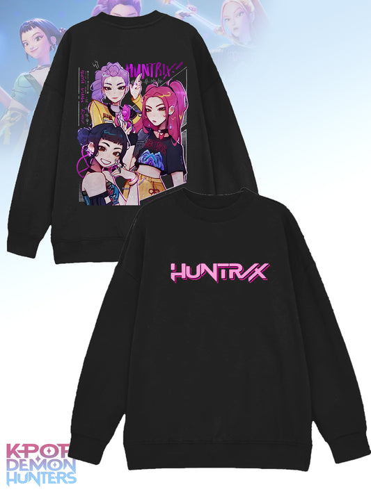 Demon Hunters Printed Long Sleeve Casual Top