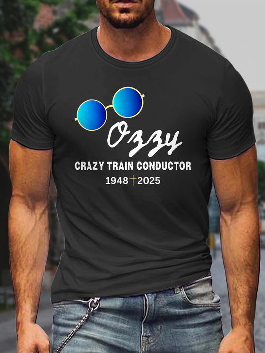 Ozzy Osbourne Round Neck Short Sleeve Men's T-shirt
