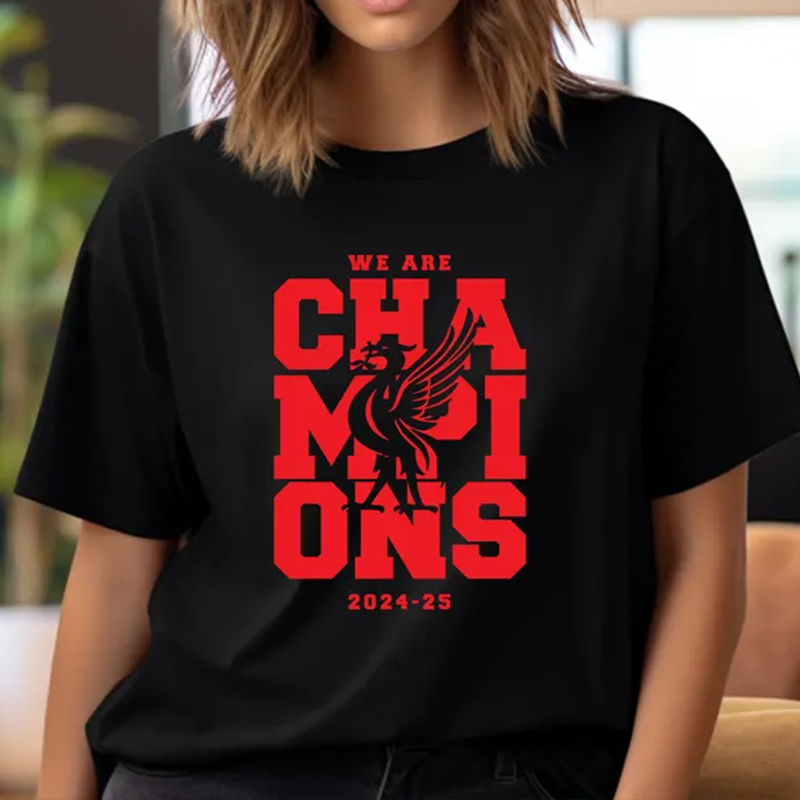 We are Champions Liverpool Round Neck Short Sleeve Men's T-shirt