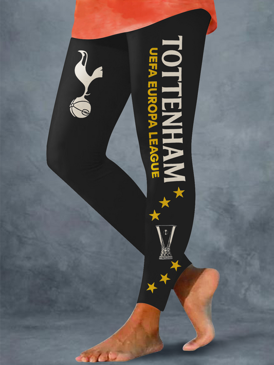 Europa League Winners Ringer Football FanPrint Leggings