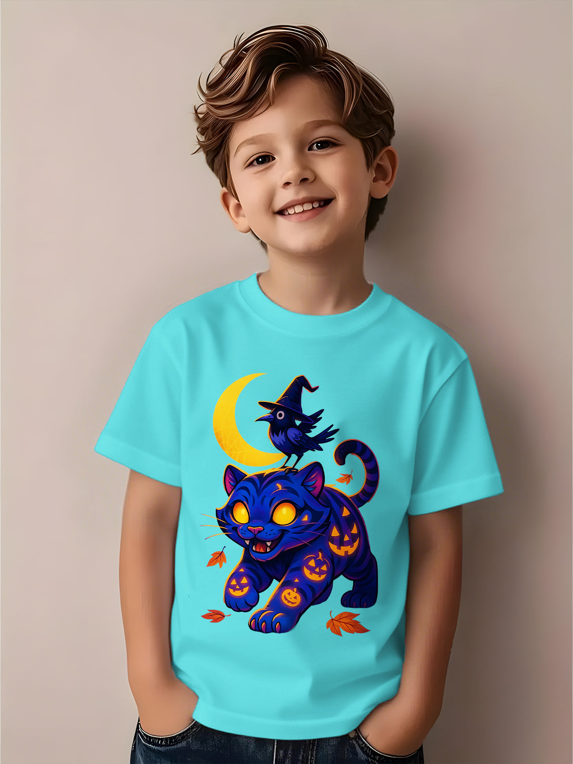 Devil Hunter Halloween Limited Edition Children's Cotton T-Shirts