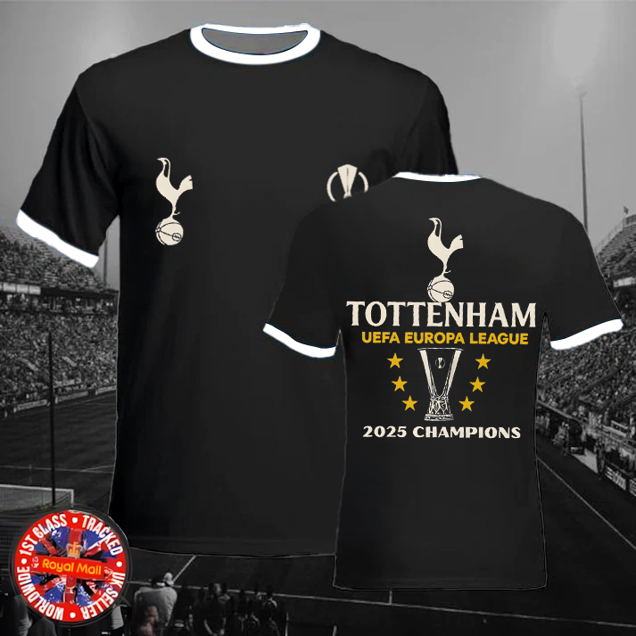 Tottenham Hotspur Europa League Champions 2025 Crew Neck T-shirt
