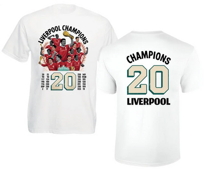 The Champions Liverpool Soccer Fans Round Neck Short Sleeve Men's T-shirt