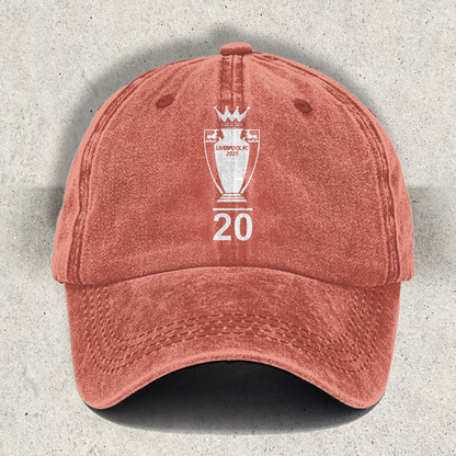 Retro Liverpool Champions 2025 Printed Baseball Cap