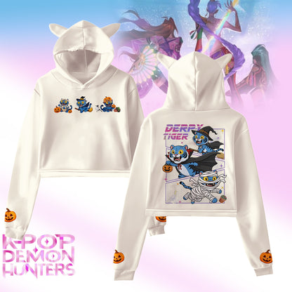 Halloween Demon Hunter Fur Rabbit Long Sleeve Hoodie