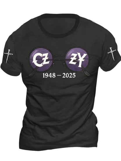 In Memory of Ozzy Osbourne Crew Neck Cotton T-shirts