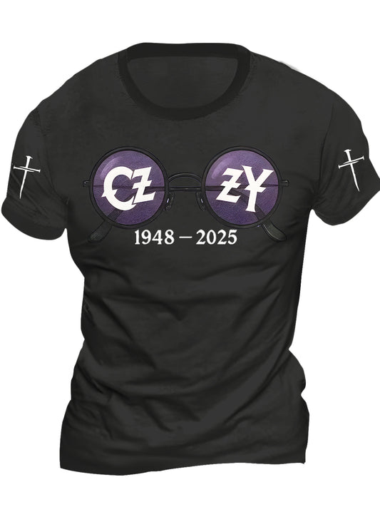In Memory of Ozzy Osbourne Crew Neck Cotton T-shirts