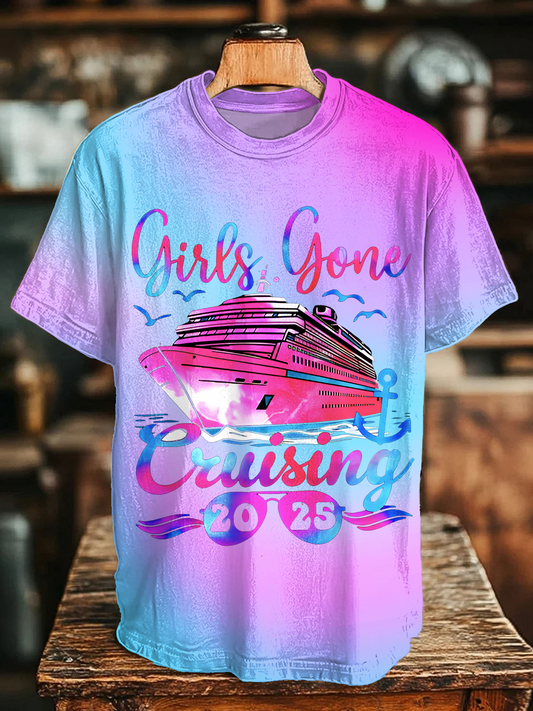 Girls Gone Cruising Crew Neck T-shirt