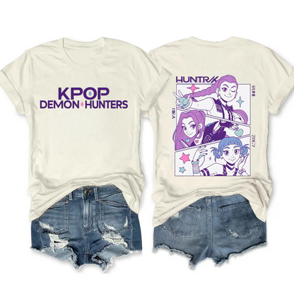 Kpop Demon Hunters Crew Neck T-shirt