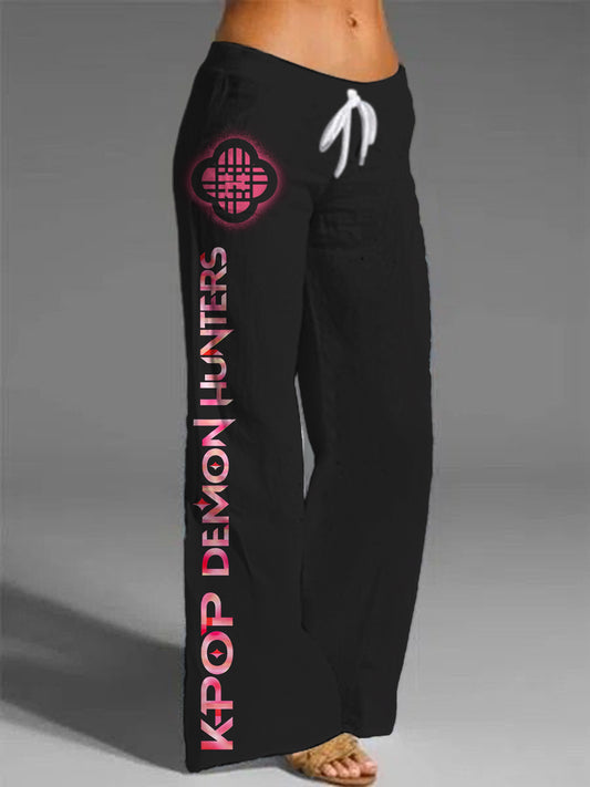 Demon Hunters Women's Printed Casual Pants