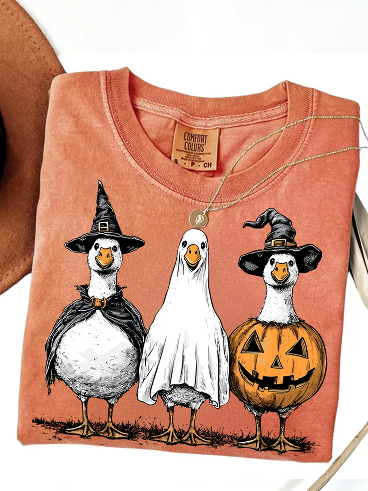 ブーゴースト ハロウィン グース レトロ Tシャツ